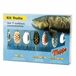 MEPPS SPINNER SET TROUT KIT - 7 st spinner